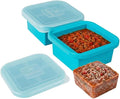 2 Cup Silicone Freezer Tray with Lid, 2 Pack Large Portion Food Freezing Containers for Soup, Broth, Chili, Sauce & Meal Prep, Steel Reinforced Rim, Easy Release, BPA Free, Dishwasher Safe