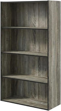 Furnifact French Oak Bookcase with Classic Design, Sturdy Wood Construction, Versatile Storage Solution, Elegant Finish for Living Room, Office