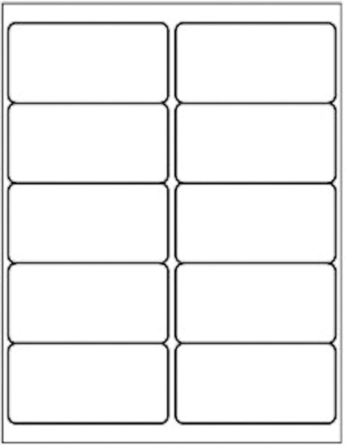 2" x 4" Shipping Address Labels for Laser Inkjet Printer, Mailing Label White for Package or Envelope, Printable Label Sheet 5163 8163 (500 Sheets 5000 Labels)