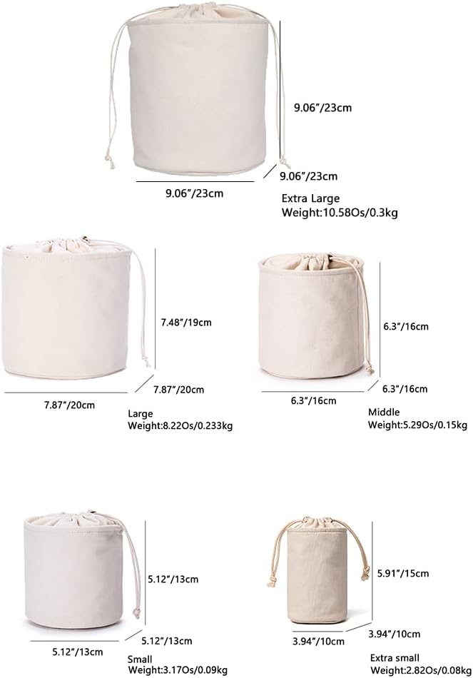 Tall Purse Organizer Insert Womens Canvas Round Handbag Organizer Storage,Handbag Purse Organizer Round Cosmetic Pouch Bag Bucket Makeup Bag