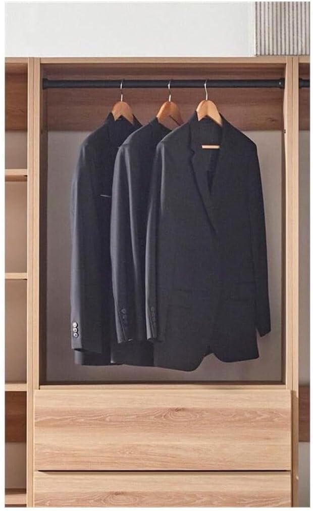 Maykoosh Closet System Organizer - Customizable Walk-in Wardrobe Storage Oak/Model EDB 3 Closet