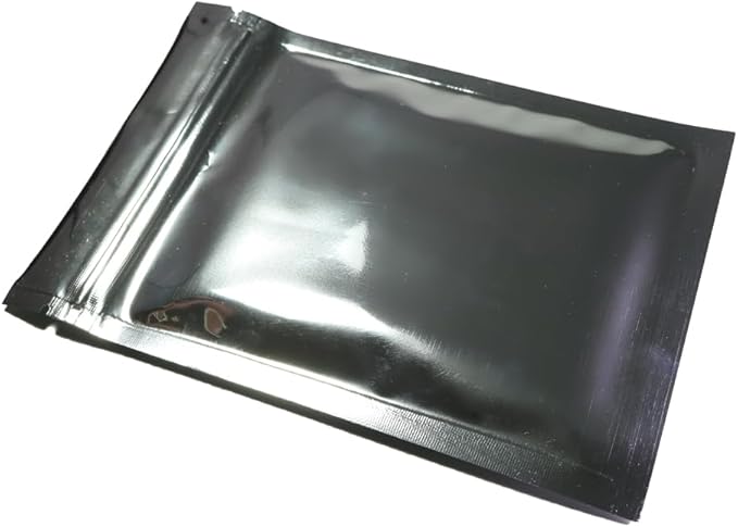 100PCS Customized Resealable Mylar Bag Foil Flat Packaging Bag with Tear Notch,Single-Color Printing for LOGO,QR Code,Text (Silver, 18 * 26CM/7.1"*10.2"-100PCS-One Color Print)