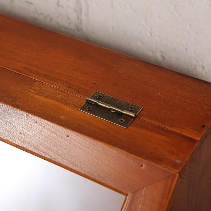 Solid Wood Desktop Storage Box Bedroom Dresser Skin Care Product Wooden Storage Drawer Retro Style Perfume Dustproof Cabinet