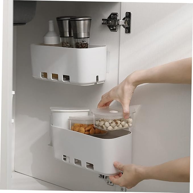 Unomor Apartment Decor Wall-Mounted Storage Rack Drawer Type Storage Organizer Hanging Shelves Garage Shelves