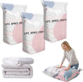No-Pump Vacuum Storage Bags, 2026 New Cube Compression Space Saver Bags, Upgrade Large Storage Compression Bags No-Pump 3D Vacuum Storage Bags for Clothes, Comforters, Blankets (31.5 * 39.4-3ps)