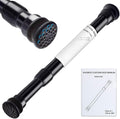 Strong Small Tension Rods 16 to 28 Inch Diameter 22 MM 1Pcs 1inch Shower Curtain Rod Black, Anti-slip -Heavy Duty Adjustable Spring Tension Rod for Windows,Bathroom