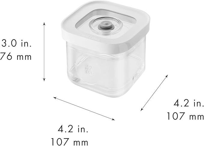 ZWILLING Fresh & Save CUBE Storage Organizer, S - 0.35-qt, Pantry Organizers and Storage, Plastic, BPA-Free Airtight Dry Food Storage Container for Storing Herbs, Toppings, Small Nuts and more