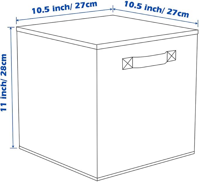 ShellKingdom Storage Bins, Foldable Fabric Storage Cubes and Cloth Organizer Drawer for Closet and Toys, 6 Pack (White)