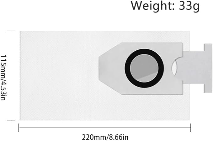 Compatible For Midea V10 V12 W11 ，Compatible For Eureka J12 Ultra Sweeping Machine Dust Bag Home Accesories Robot Vacuum Cleaner(15pcs)
