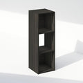 HomeStock Modern Minimalism Cubic Storage Cabinet, Bookcase, Bookshelf Espresso/3 Cube