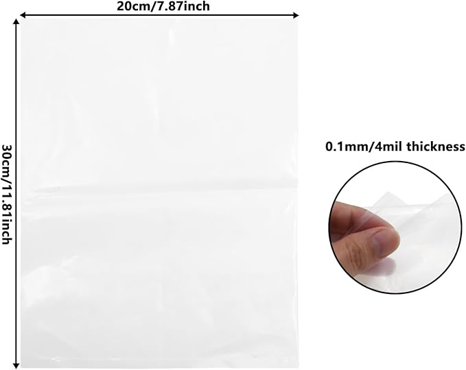 Bucket Liner Bags, Food Grade Ice Bucket Liner,Heavy Duty Leak Proof Bag,Plastic Drum Pail Liners,Flat Bottom Food Storage Bags for Home Kitchen Marinating (30 * 20cm/11.81 * 7.87inch)