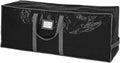 Handy Laundry Christmas Tree Storage Bag – Fits 7.5 Ft Artificial Xmas Tree, Heavy Duty Waterproof Tarp Material, Dual Zipper & Reinforced Handles, Protects from Dust, Moisture & Pests – Black