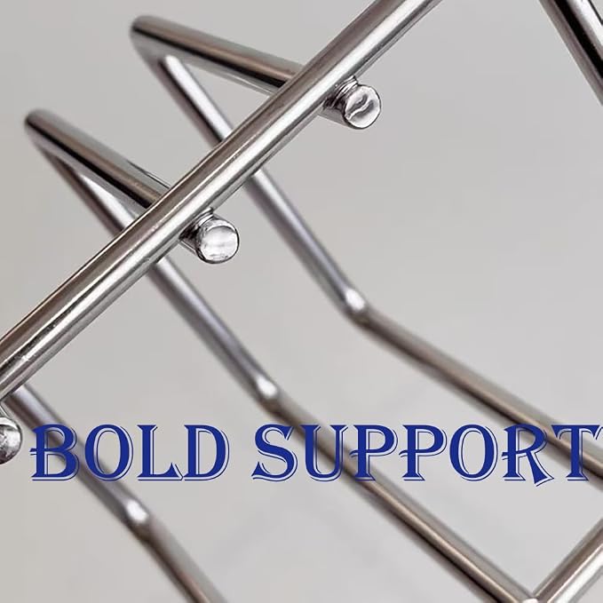 Stainless Steel Cutting Board Organizer,Cutting Board Holder Stand，Pot Lid Organizer, Kitchen Storage Rack for Lids and Boards,Cutting Board Stand for Countertop,Space-Saving Rack Organizer