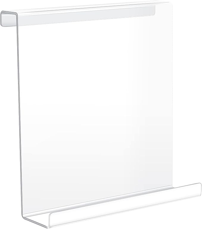 Jetec Treadmill Book Holder, Clear Acrylic Reading Rack for Treadmill Tablet Rack Universal Holder Tablet Magazines Books for Gym Exercising(9 x 11 x 2.5 Inches)