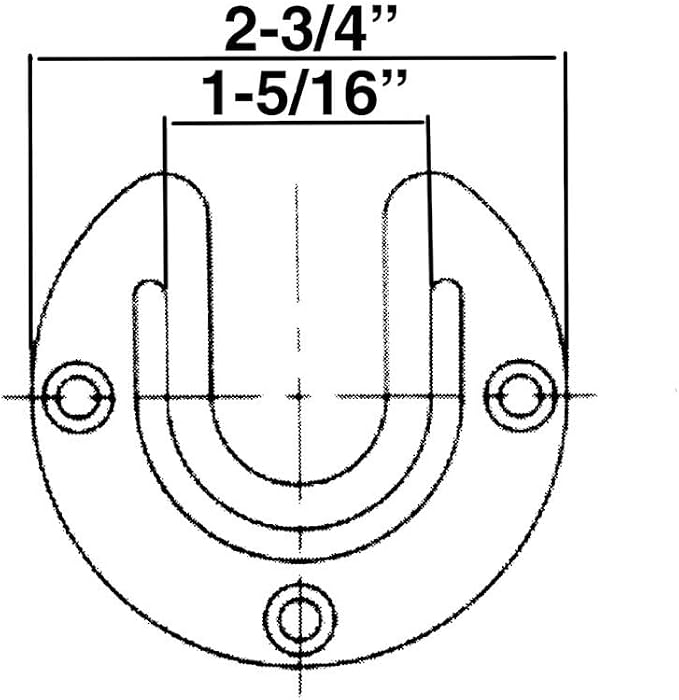 Outwater 32" Black Aluminum Closet Rod Kit – 1-5/16" Diameter with Matching U & O Flanges and Mounting Screws