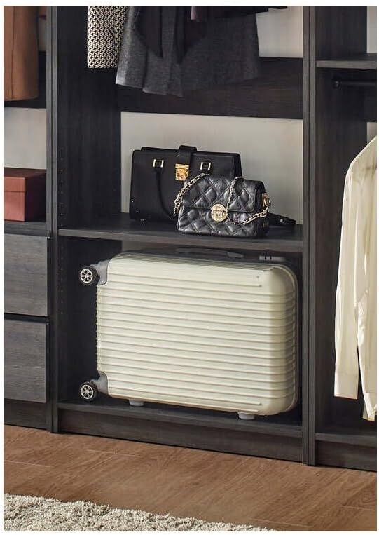 Maykoosh Closet System Organizer - Customizable Walk-in Wardrobe Storage Black/Model ECBA 4 Closet