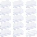 TIMESETL 18Pack Business Card Holder for Desk, Clear Acrylic Office Business Card Holder Display Plastic Business Card Stand Acrylic Desktop Business Card Holders for Exhibition, Home & Office