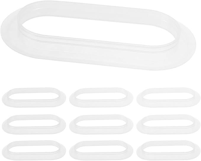 OSALADI 10pcs Plastic Carry Box Handles Heavy Duty Moving and Storage Straps for Small Storage Bins and Packing Organization