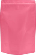 50PCS Smell Proof Resealable Pouch Bags,ULIFESTAR Aluminum Foil Flat Food Storage Bag,Sealable Pcsaging Zipper Pouches with Tear Notches for Pcsaging Lipgloss,Jewelry,etc(20*30cm/7.87*11.81",Pink)