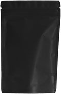 100PCS Smell Proof Resealable Pouch Bags,ULIFESTAR Aluminum Foil Flat Food Storage Bag,Sealable Pcsaging Zipper Pouches with Tear Notches for Pcsaging Lipgloss,Jewelry,etc(10*15cm/3.94*5.91",Black)