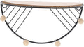 GLEAVI Elegant Wall-Mounted Storage Rack Wooden Shelving Unit for Home Organizers and Storage