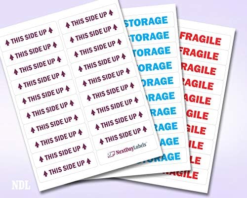 NextDayLabels 4x1 Inch Rectangle Stickers White Blank Labels for Laser Inkjet Printer - 20 Per Sheet Self-Adhesive Return Address Shipping Made in USA - 500 Labels