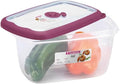 Tribello Plastic Food Storage Container Steam Vent/Air-Tight Lid (Rectangular Large - 61oz)