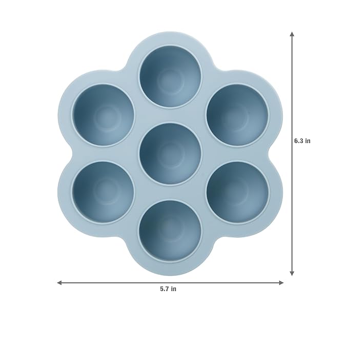 PandaEar 3 Pack Baby Food Freezer Tray with Lids, Silicone Baby Food Storage Container for Homemade Baby Food, Purees, Breastmilk (Blue/Green/Carnation)