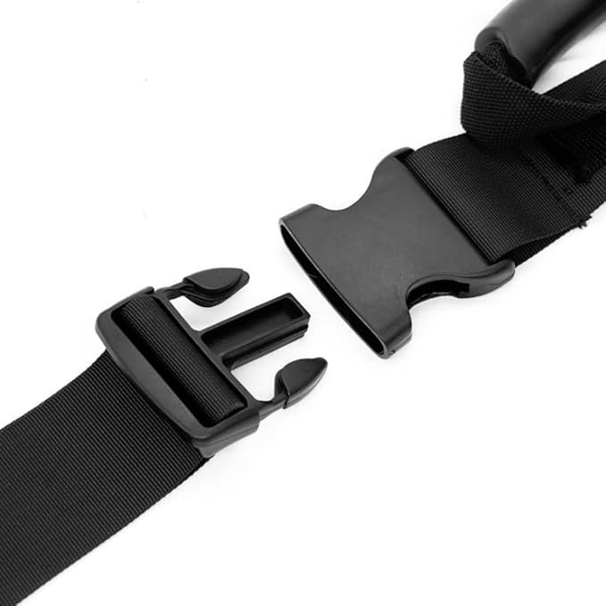 Box Carrying Strap with Handle,Adjustable Belt, Heavy Duty Ordinary Luggage Lashing Strap Holder, for Safe Moving and Lifting and Carrying of Heavy Cases, Groceries, Luggage, Black
