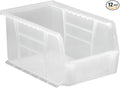 Quantum Storage QUS221 Ultra Stack and Hang Bins - 9-1/4" x 6" x 5" - 12 Pack