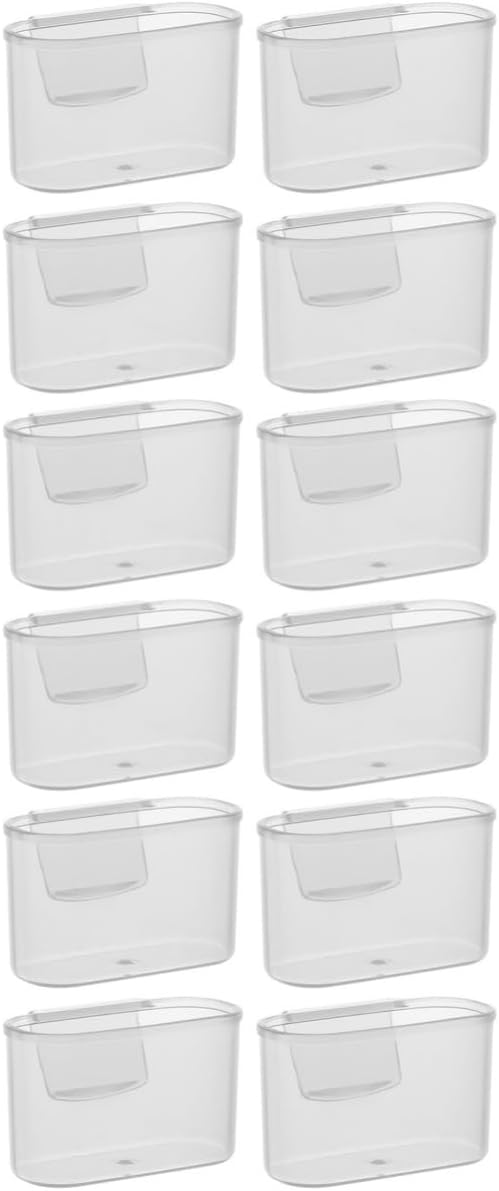 Garneck 12pcs Fridge Sauce Bag Holder Organizer Fridge Side Door Storage Box for Sauces and Seasonings Easy to Install Space-saving Kitchen Accessory