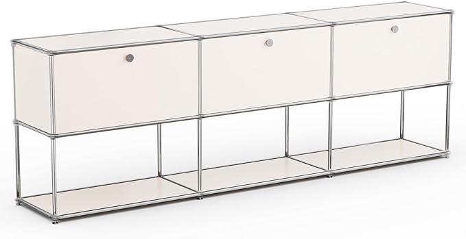 Modern Storage Cabinet Sideboard Versatile Free-Standing Organizer Cabinets for Home Office, Living Room, Bedroom, Kitchen, Garage