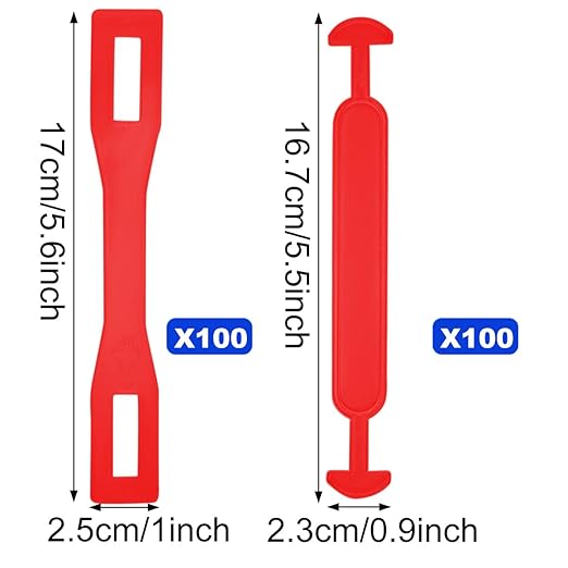 Plastic Cardboard Box Handles Box Handles Lifting Moving Straps for Small Box Carton 100 Sets,Red