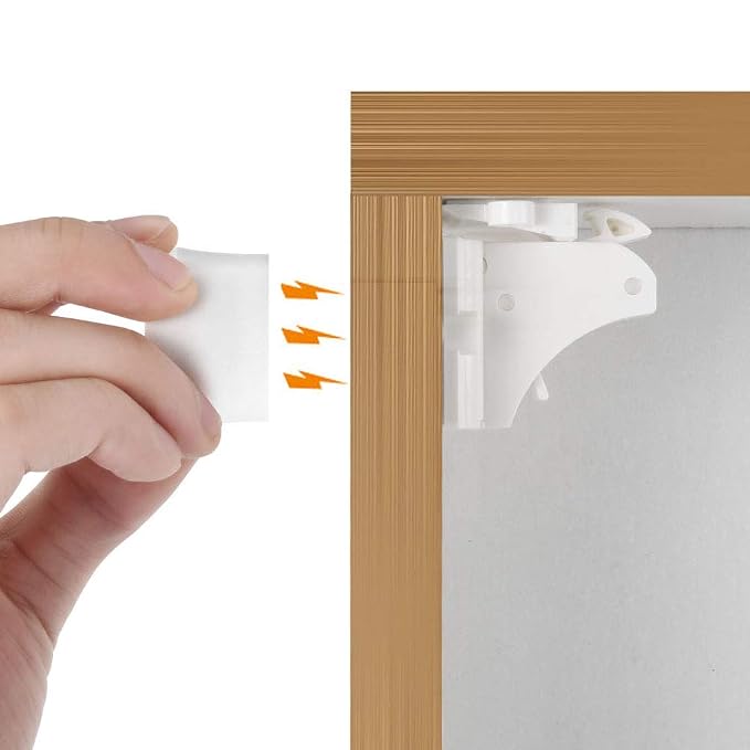 Vmaisi Baby Proofing Magnetic Cabinet Locks (9 Locks and 2 Keys)