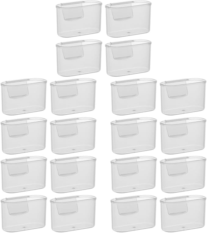 Garneck 20pcs Refrigerator Side Organizer for Sauce Bags Compact Fridge Storage Box for Seasoning Easy Access Condiment Holder Stylish Kitchen