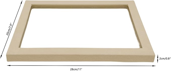 See-Through Transparent Top Lid for Beige Velvet Jewelry Organization Trays