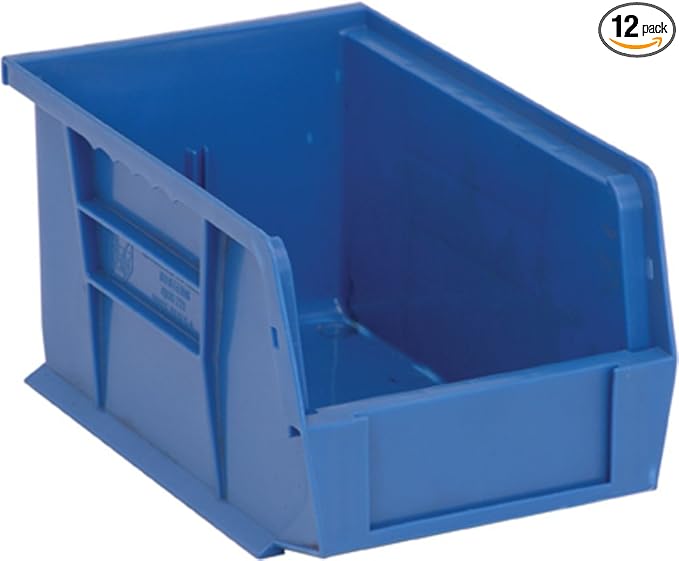 Quantum Storage QUS221 Ultra Stack and Hang Bins - 9-1/4" x 6" x 5" - 12 Pack