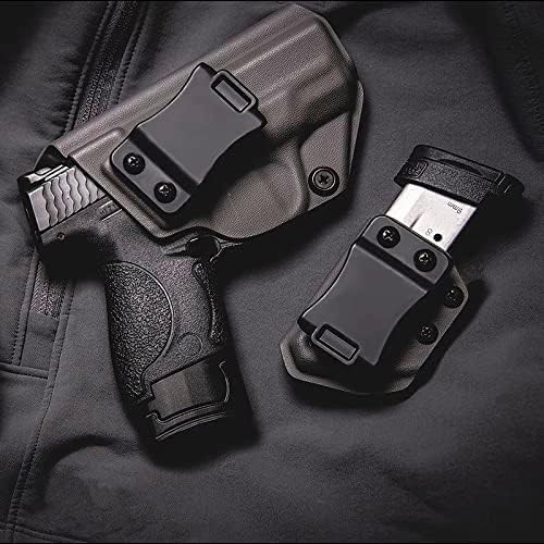 2 Pack IWB/OWB Mag Carrier Fits:9mm/.40 |.45ACP Double/Single Stack | for Right & Left Hand Ambidextrous Concealed Carry Magazine Holster