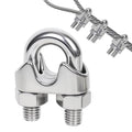 30 Pcs 1/8 inch Stainless Steel Cable Clamps,Wire Rope Clamp | M3, Commercial, Industrial, and Residential Projects