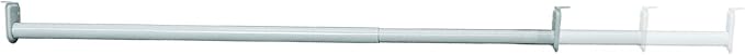 Adjustable Closet Rod, Steel 30 Inch to 48 Inch, 30 Pound Capacity, White – Design House, 205823
