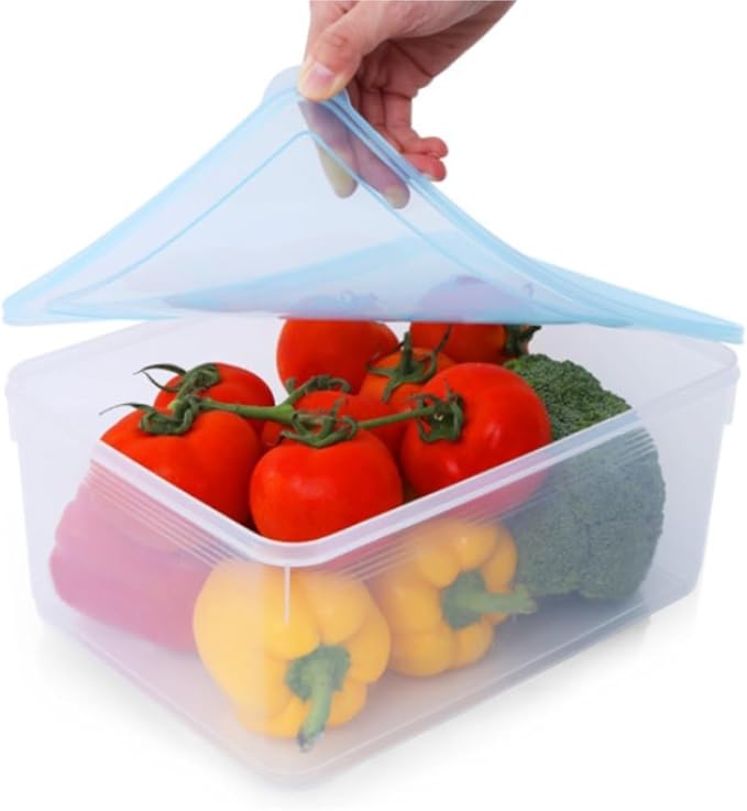 Fridge Storage Containers Kitchen Transparent Food Preservation Box Can Be Heated And Frozen Sealed Box With Lid Refrigerator Storage Box for Refrigerator Fruit Vegetable ( Color : Clear , Size : 8L )