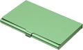 PATIKIL Business Card Holder, Aluminum Alloy Flip Cover Slim Name Cards Case for Women Men, Green