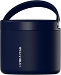 Hydrapeak 18oz Stainless Steel Vacuum Insulated Food Jar Kids for Hot and Cold Food, Wide Mouth Leak-Proof Soup Adults, 10 Hours 16 (Navy) (HP-Foodie18)