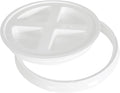Gamma2 Seal Lid - Pet Food Storage Container Lids - Fits 3.5, 5, 6, & 7 Gallon Buckets, White, 4122E, Made in USA, Fits a 3.5 to 7 Gallon Bucket