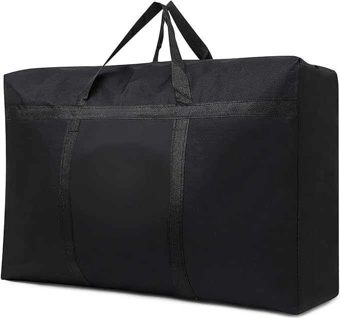Multipurpose Extra Large Heavy Duty Storage Bags Duffle Bags for Space Saving Moving Storage (60Gal/230L, Black)