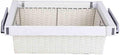 Pull Out Cabinet Storage Basket,Wardrobe Storage Organiser,Easy Pull Out Drawer Dividers for Closet,Stackable Detachable,for Kitchen Office Wardrobes Cupboard Storage(White,745mm x 446mm x192mm)