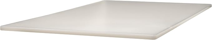 Winco Heavy-Duty Plastic Cutting Board, 18" x 30" x 1/2", White (Set of 6)