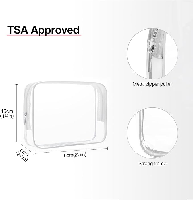 BAGSMART Toiletry Bag Hanging Travel Makeup Organizer with TSA Approved Transparent Cosmetic Bag Makeup Bag for Full Sized Toiletries, Medium-Black