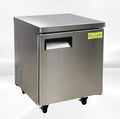 Commercial Undercounter Freezer, ETL Stainless Steel, One Door, 27" W 6.3 cu. ft. -8°F to 0°F*