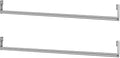 Threehoney 2 Pack Wire Shelving Garment Hanger Bar Wire Shelving Accessories Industrial Closet Clothes Rods for Home Retail Store(Silver,36 Inch)